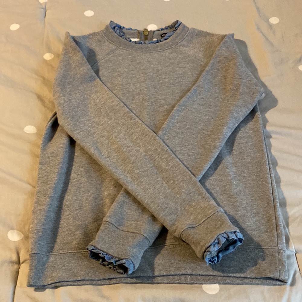 Jcrew Ruffle Neck Pullover Sweater - image 2